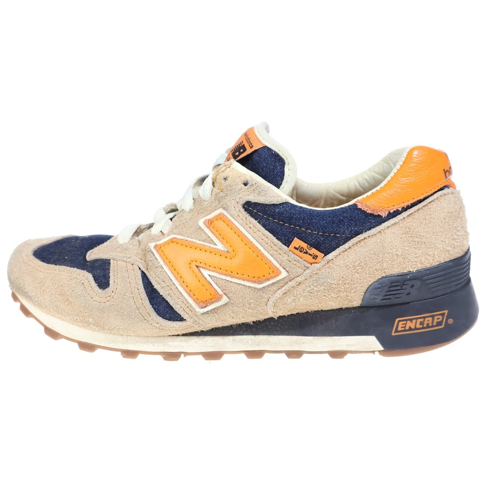 New Balance(ニューバランス) ×Levi's ML1300LV リーバイス スウェード ローカットスニーカー ベージュ/ネイビー
