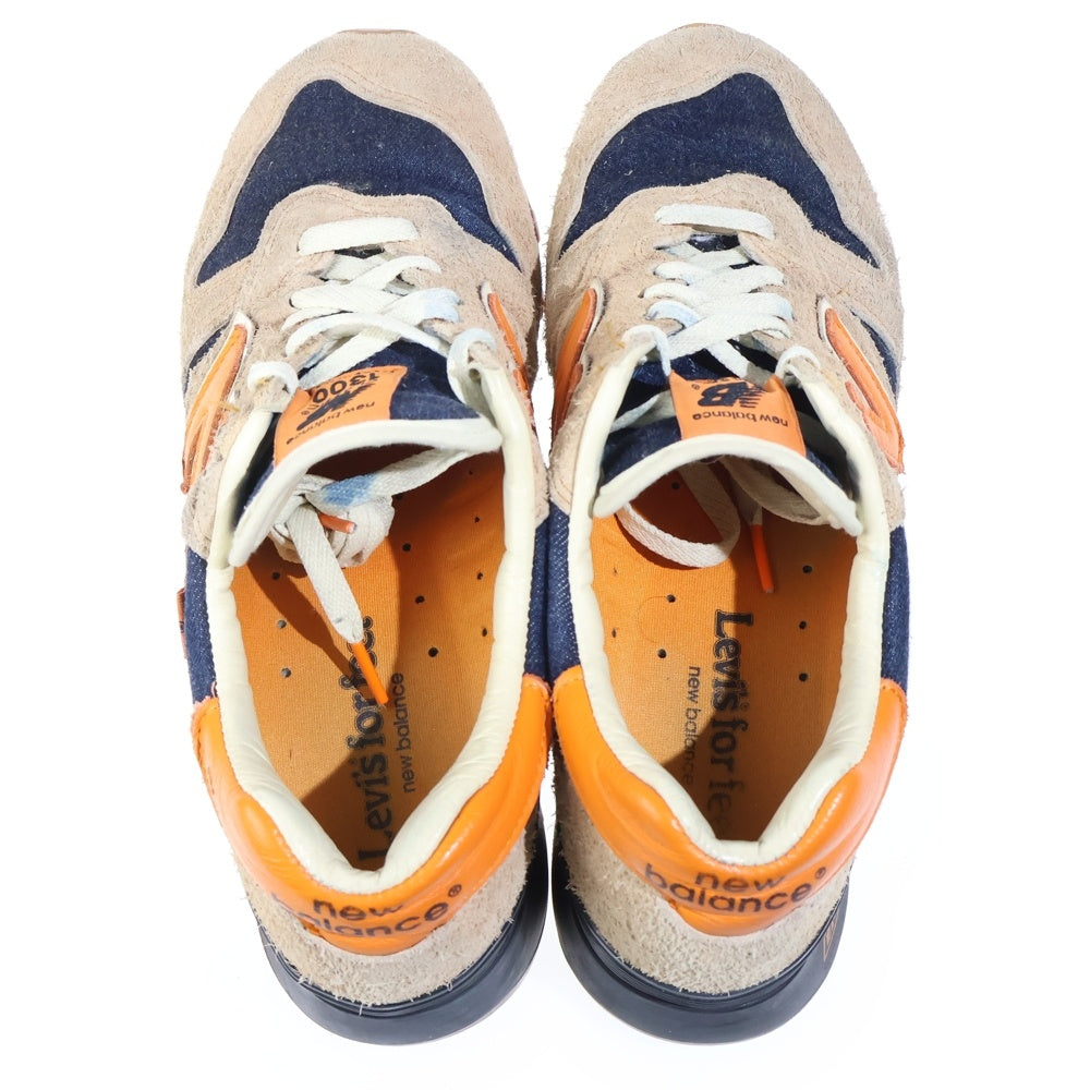 New Balance(ニューバランス) ×Levi's ML1300LV リーバイス スウェード ローカットスニーカー ベージュ/ネイビー