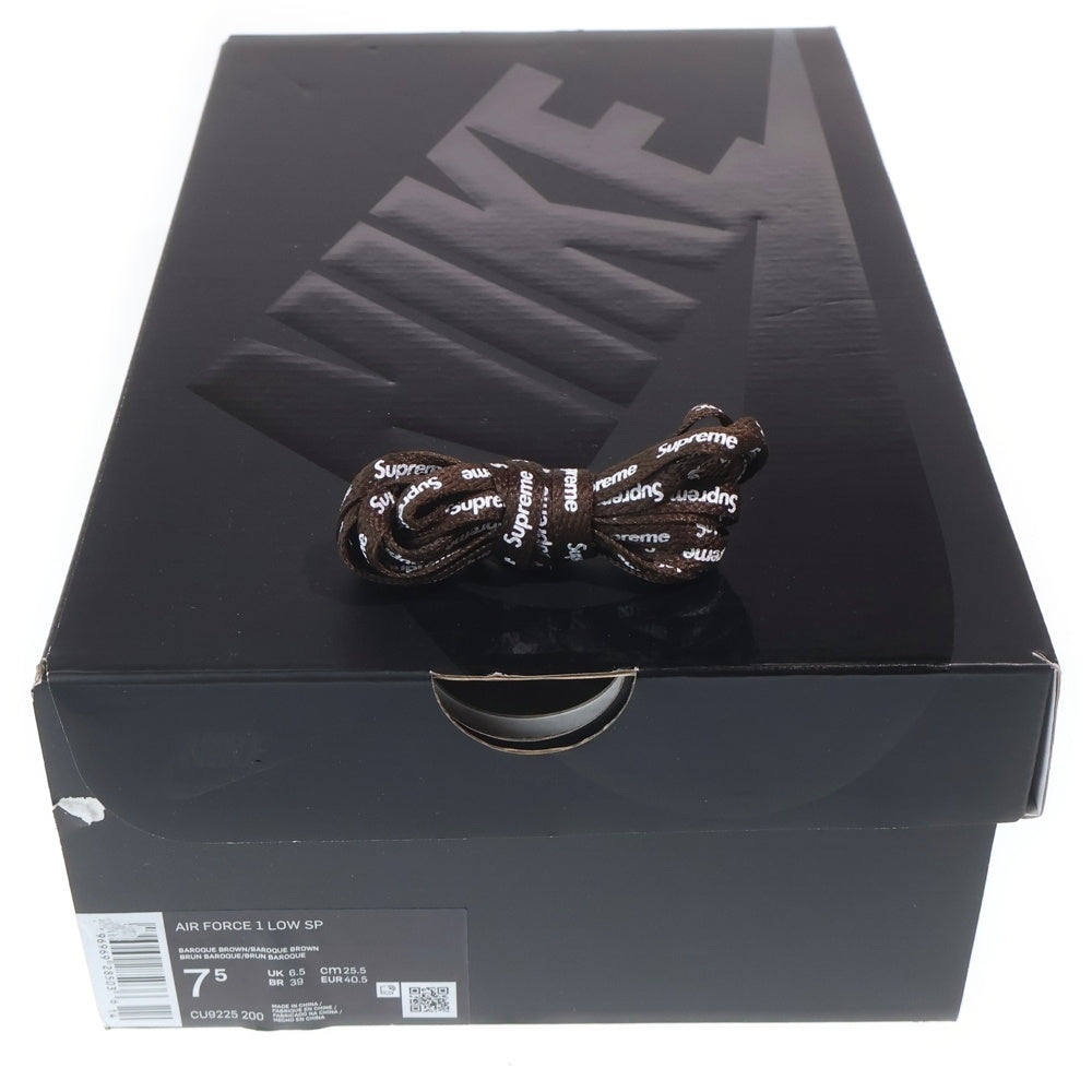 SUPREME(シュプリーム) AIR FORCE 1 LOW SP シュプリーム エアフォースワン ローカットスニーカー ブラウン US7.5/25.5cm CU9225-200