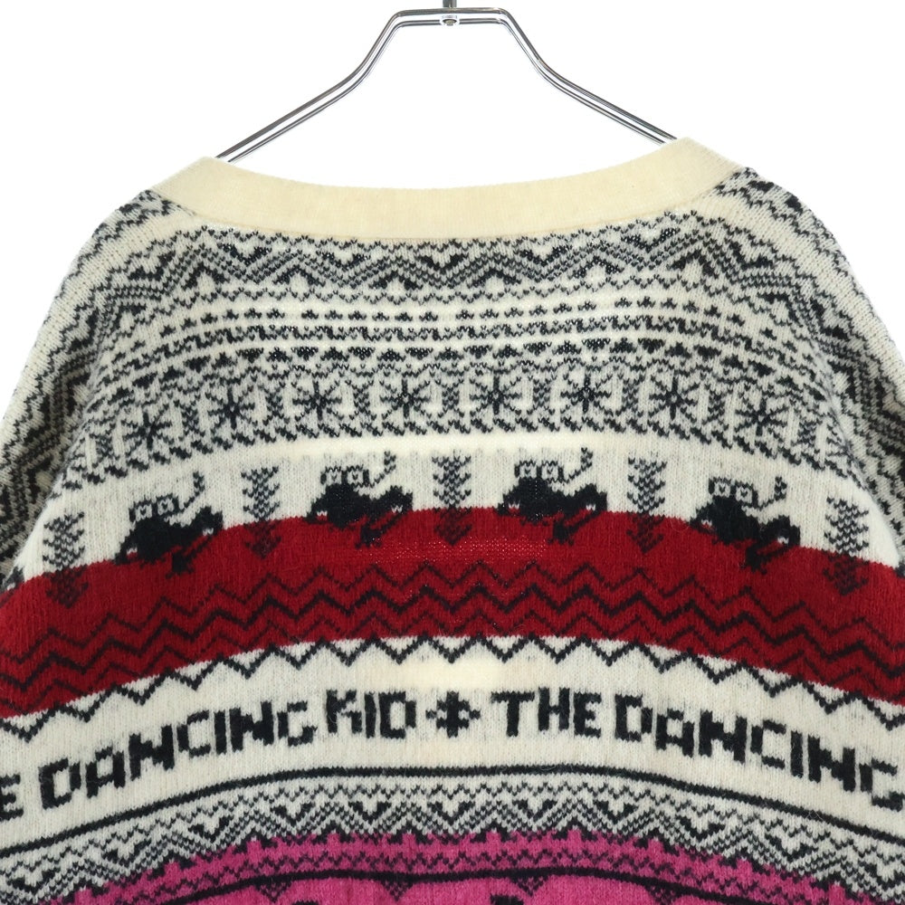 CELINE(セリーヌ) 21SS THE DANCING KID 総柄ウールジャガードルーズニットカーディガン 2A08L715M