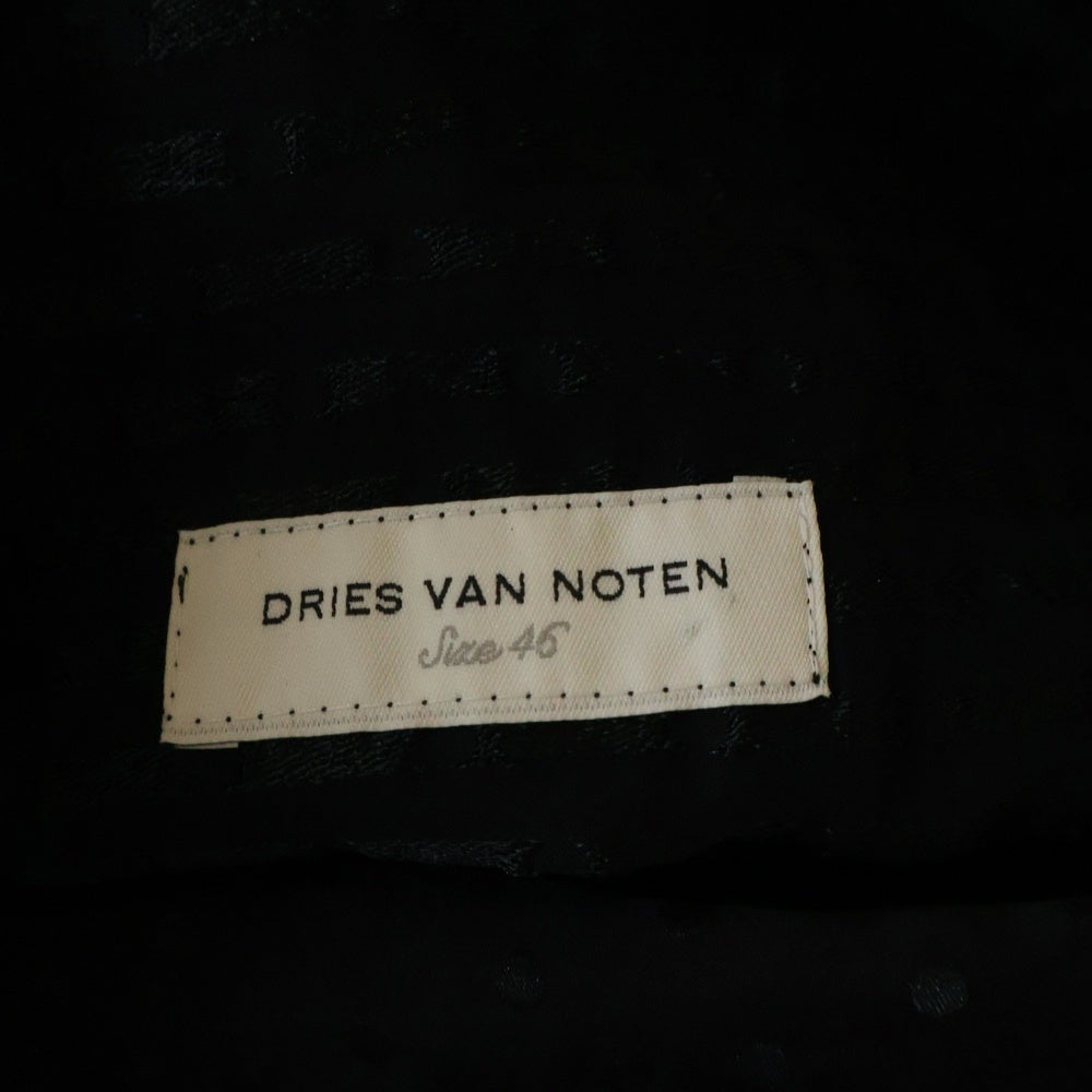 DRIES VAN NOTEN(ドリスヴァンノッテン) 18AW ドット ダブルブレストチェスターコート ブラック レディース