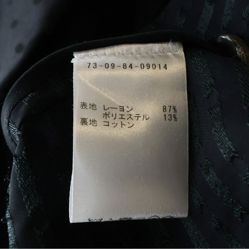 DRIES VAN NOTEN(ドリスヴァンノッテン) 18AW ドット ダブルブレストチェスターコート ブラック レディース