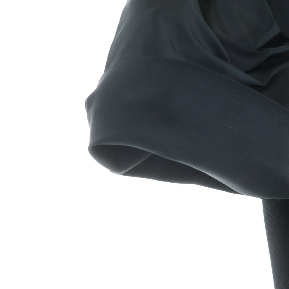 LOUIS VUITTON(ルイヴィトン) 襟ファー ナイロン切替 ジップアップコート ブラック レディース