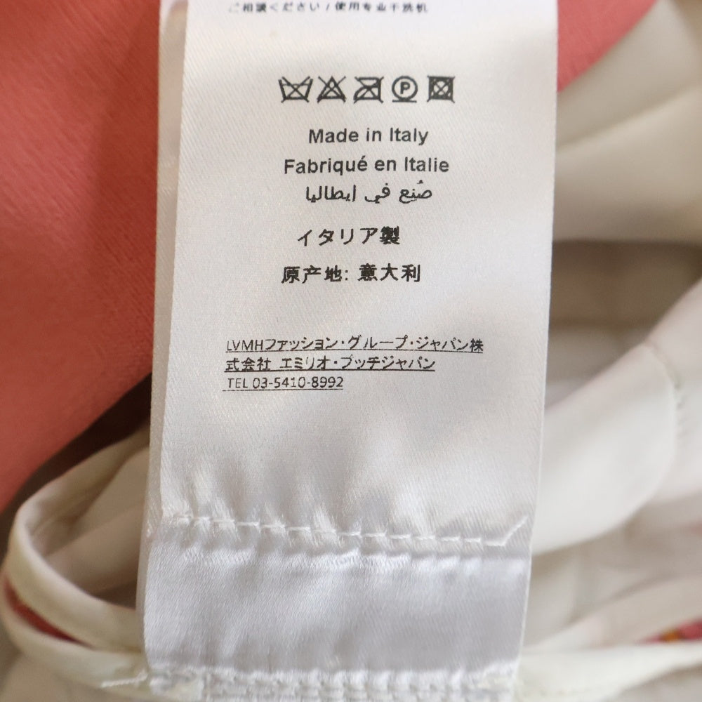 EMILIO PUCCI(エミリオプッチ) レーヨン切り替え 総柄ベスト ピンク レディース
