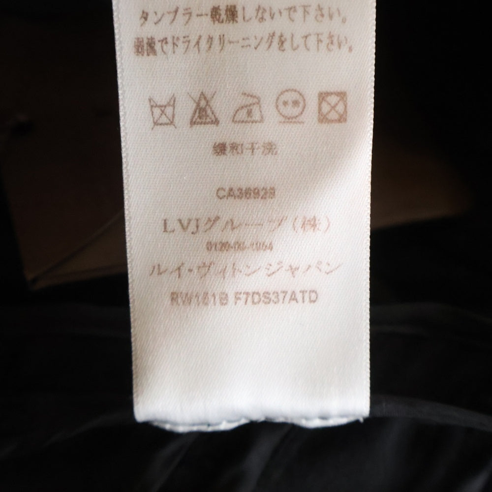 LOUIS VUITTON(ルイヴィトン) バイアスデザイン ショートスリーブシルクワンピース ブラウン レディース