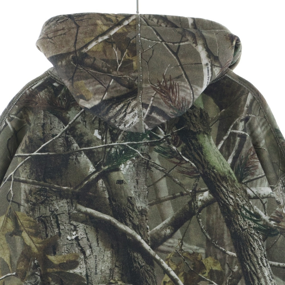 SUPREME(シュプリーム) 25AW Box Logo Hooded Sweatshirt Realtree AP Camo ボックス ロゴ 刺繍 リアルツリー カモフラ総柄 プルオーバースウェットパーカー フーディー ブラウン