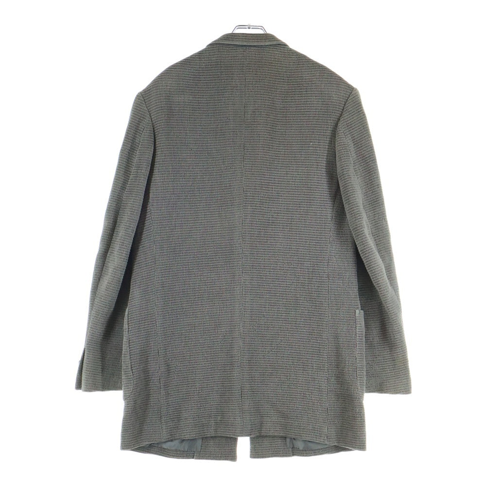 Yohji Yamamoto(ヨウジヤマモト) コットンワッフル地 3B チェスターコート グレー HB-J24-017