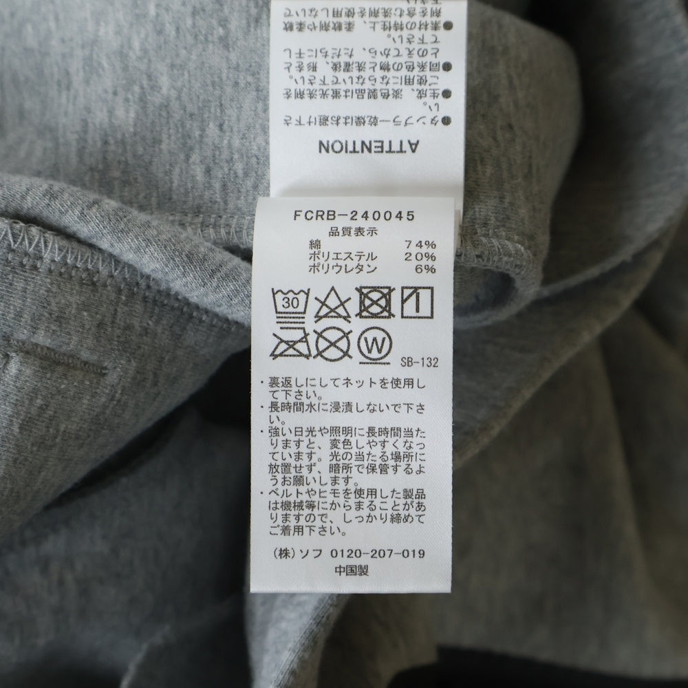 F.C.R.B./F.C.Real Bristol/FCRB(エフシーアールビー/エフシーレアルブリストル) 24SS TECH SWEAT TRAINING PANTS ロゴプリント テックスウェット トレーニング ジョガーパンツ グレー FCRB-240045