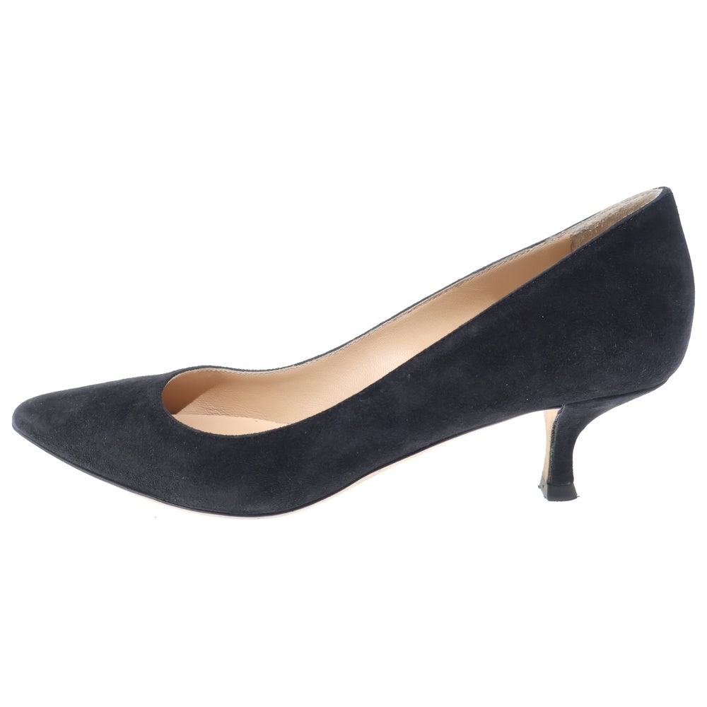 Sergio Rossi(セルジオロッシ) スエードレザー ヒール パンプス シューズ ブラック レディース