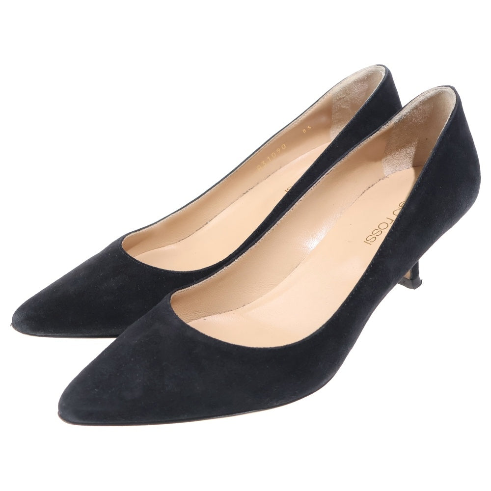 Sergio Rossi(セルジオロッシ) スエードレザー ヒール パンプス シューズ ブラック レディース