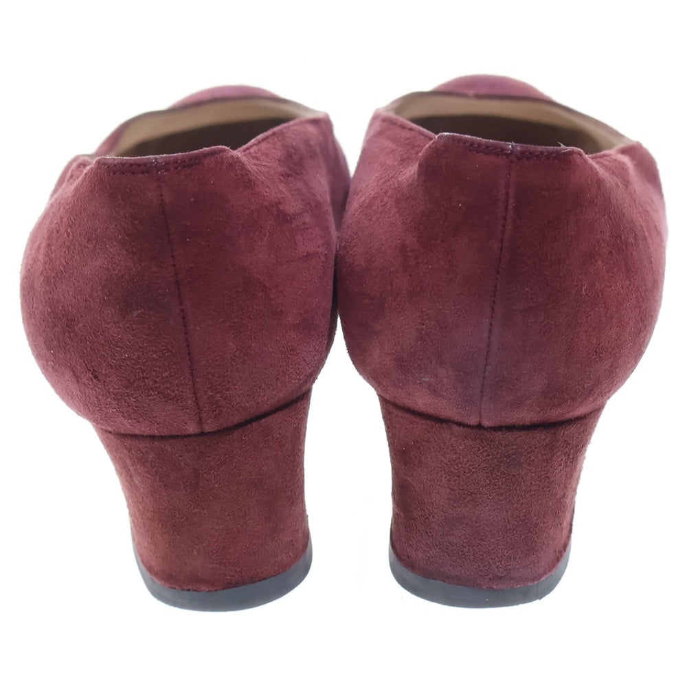 CHANEL(シャネル) スエードレザー ココマーク ヒール パンプス シューズ ボルドー レディース