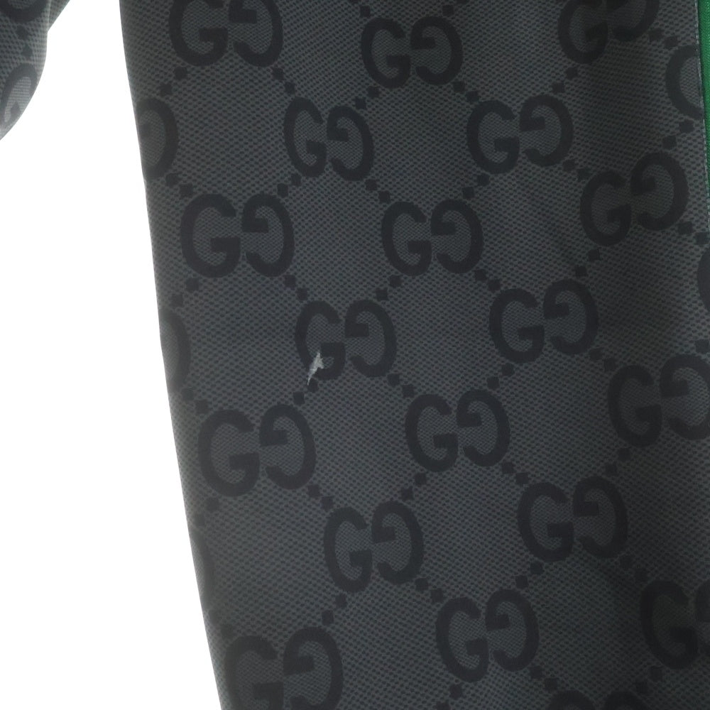 GUCCI(グッチ) GG総柄 サイドライン スウェット トラック ジョガーパンツ ブラック 715192