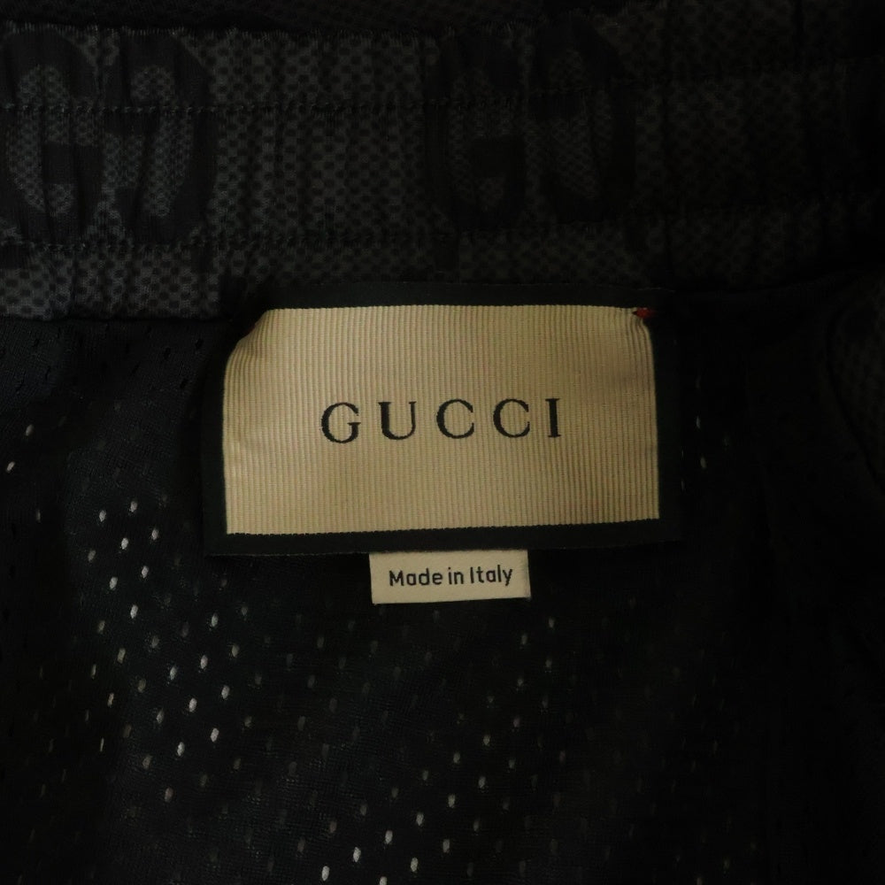 GUCCI(グッチ) GG総柄 サイドライン スウェット トラック ジョガーパンツ ブラック 715192
