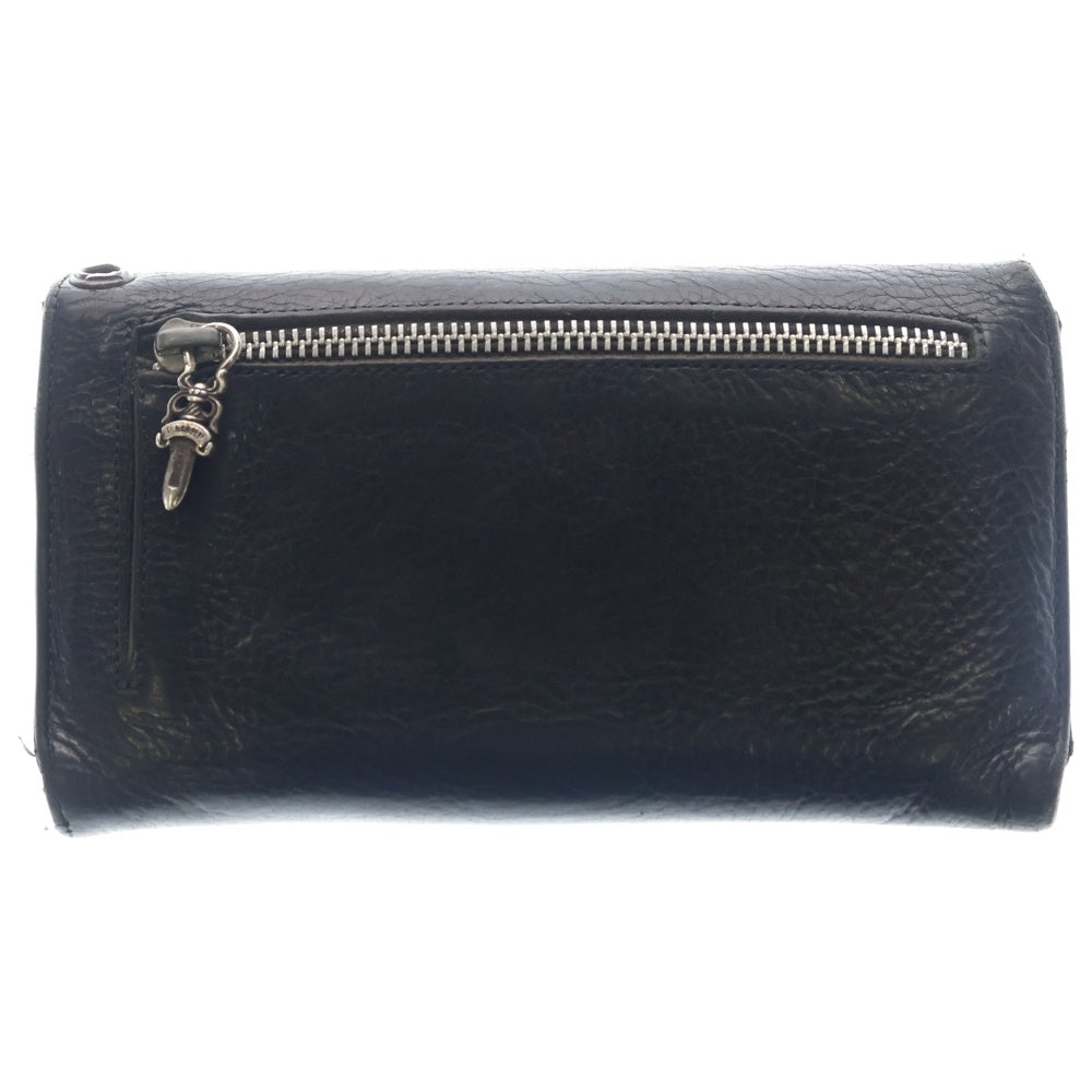 CHROME HEARTS(クロムハーツ) WAVE ウェーブ レザーウォレット 財布 ブラック BCA375