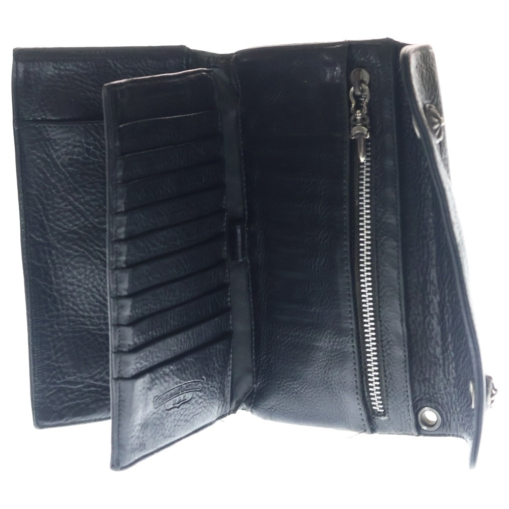 CHROME HEARTS(クロムハーツ) WAVE ウェーブ レザーウォレット 財布 ブラック BCA375