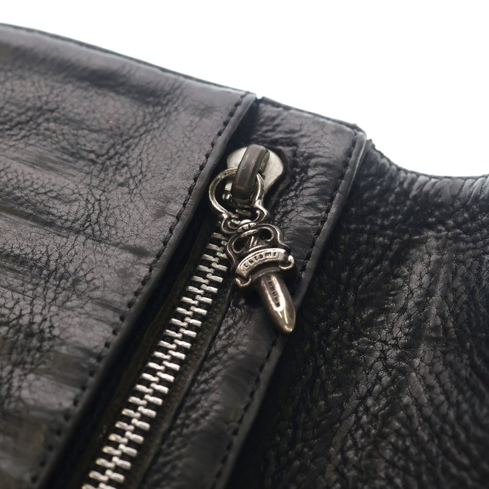 CHROME HEARTS(クロムハーツ) WAVE ウェーブ レザーウォレット 財布 ブラック BCA375