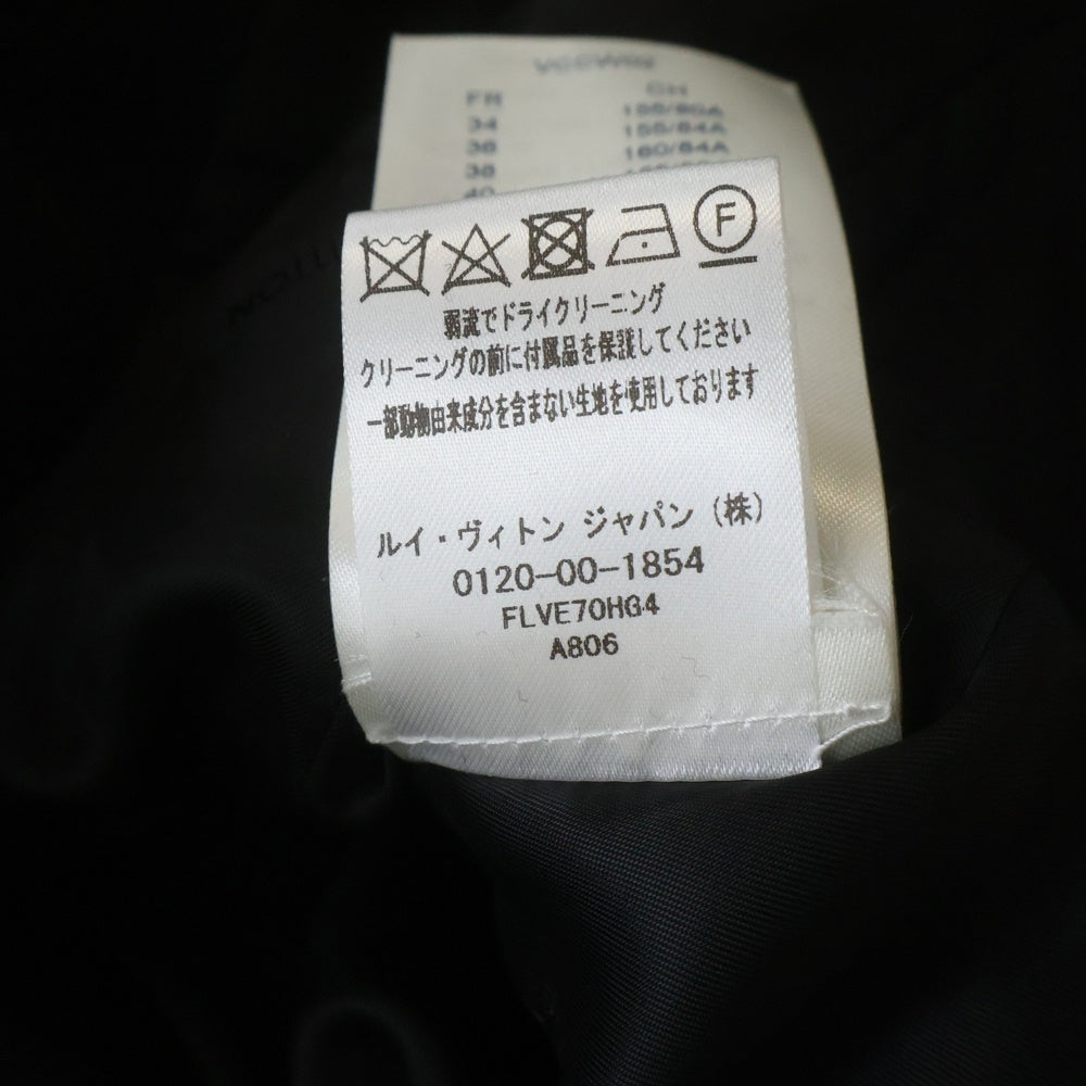LOUIS VUITTON(ルイヴィトン) 21AW ダブルプレスト チェスターコート レディース ブラック
