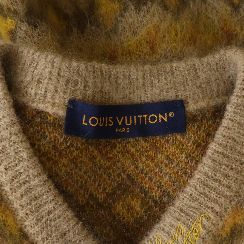 LOUIS VUITTON(ルイヴィトン) 25SS Mohair Knit Sweater モヘア ニットセーター ブラウン RM251MM NE5 HSN23W レディース