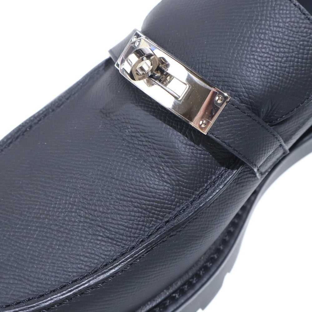 HERMES(エルメス) ケリーバックル ローカットシューズ ローファー シルバー金具 ブラック