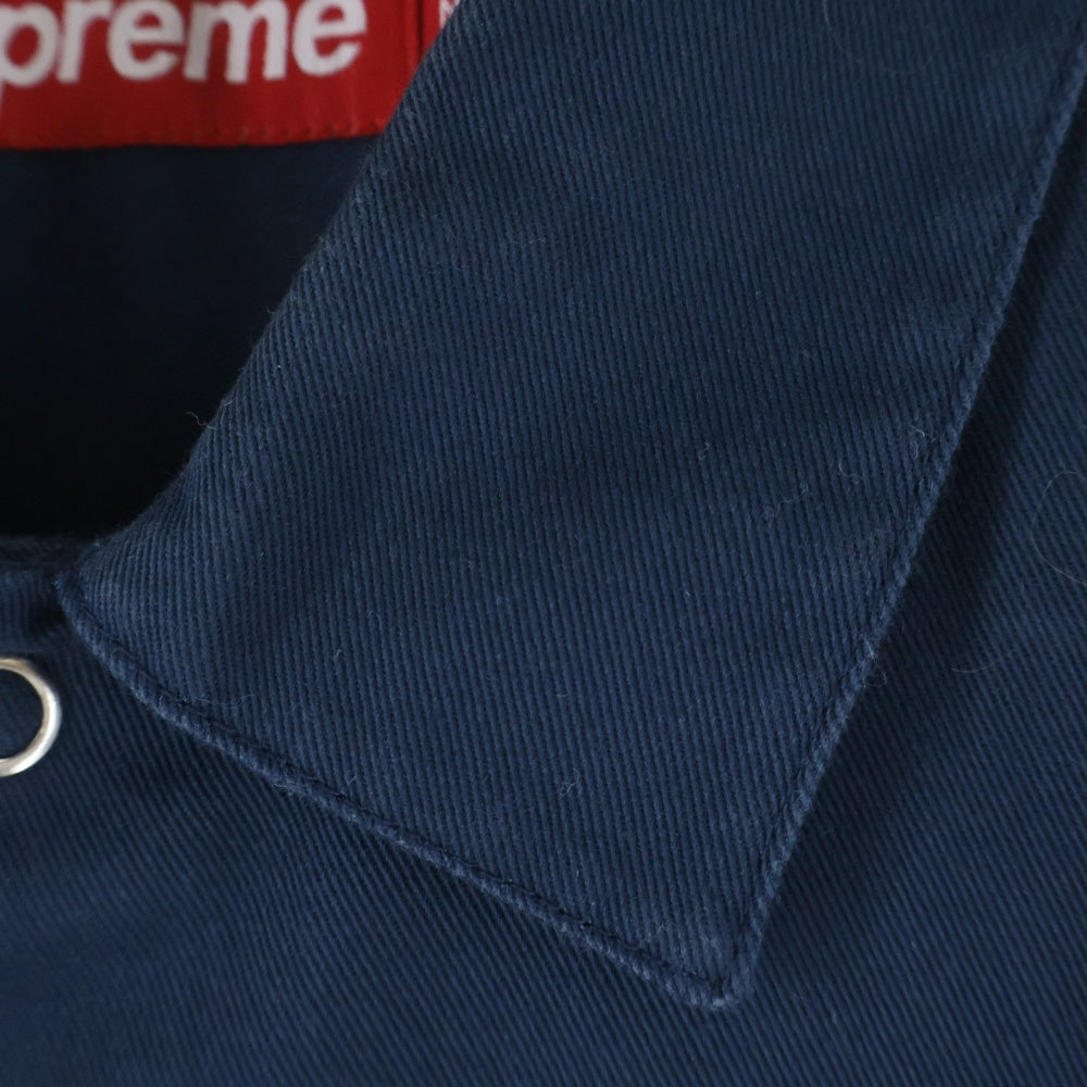 SUPREME(シュプリーム) 25SS BITCH S/S Work Shirt ワッペンロゴ 半袖シャツ ネイビー