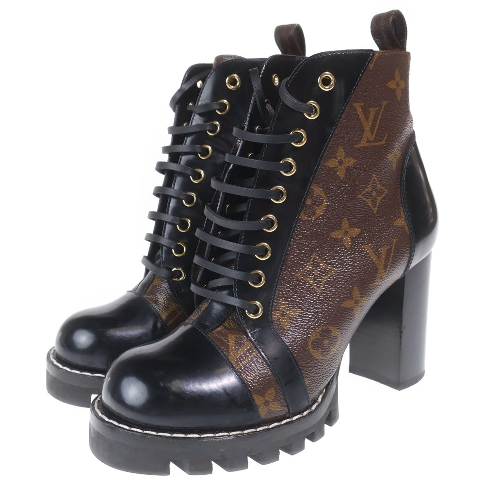 LOUIS VUITTON(ルイヴィトン) スタートレイル・ライン アンクルブーツ ヒールブーツ ブラウン レディース