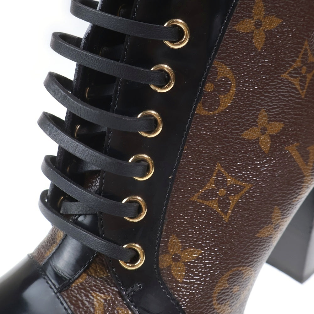 LOUIS VUITTON(ルイヴィトン) スタートレイル・ライン アンクルブーツ ヒールブーツ ブラウン レディース