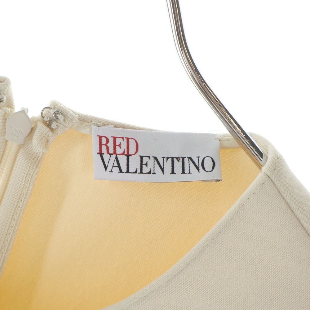 RED VALENTINO(レッド ヴァレンティノ) スカラップヘムワンピース ホワイト レディース