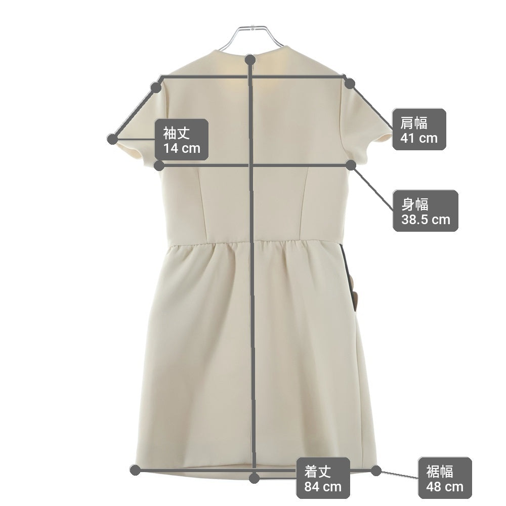 RED VALENTINO(レッド ヴァレンティノ) スカラップヘムワンピース ホワイト レディース