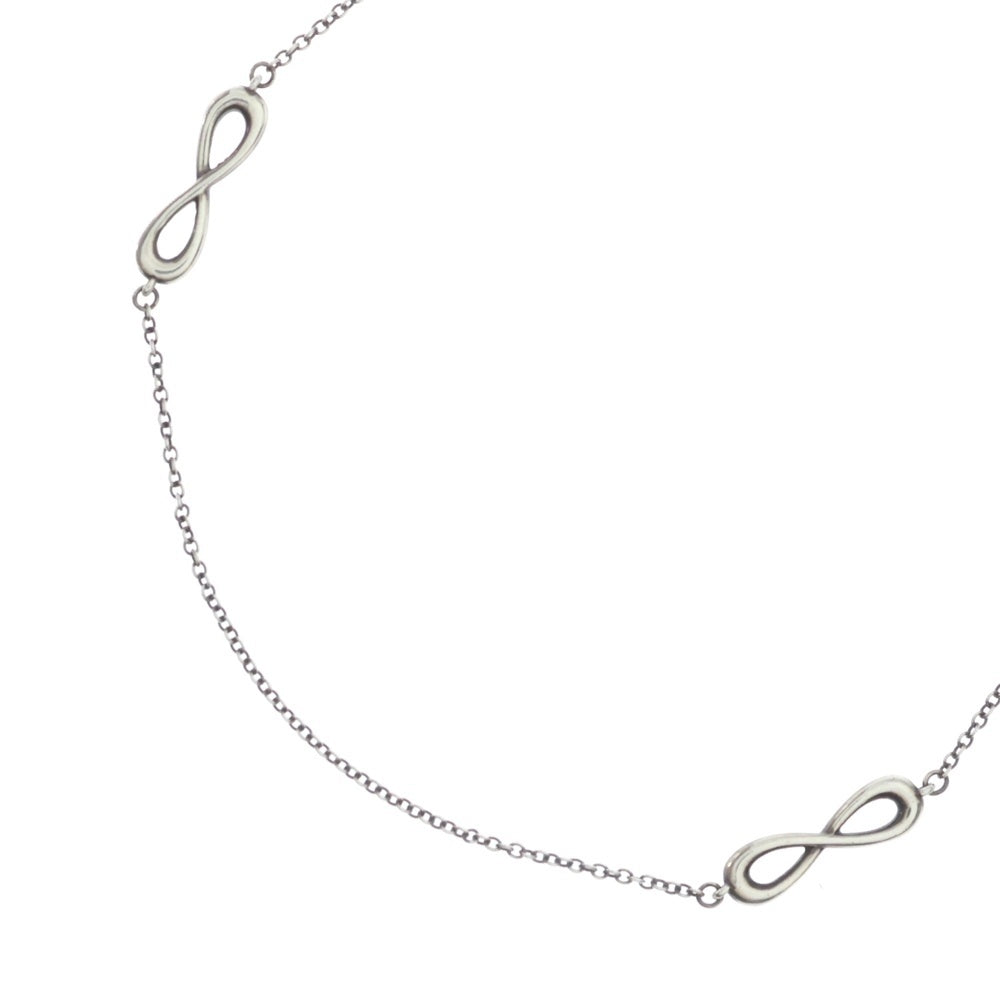 TIFFANY & Co.(ティファニー) インフィニティエンドレス ネックレス ペンダント チェーン シルバー 925 3.2g レディース