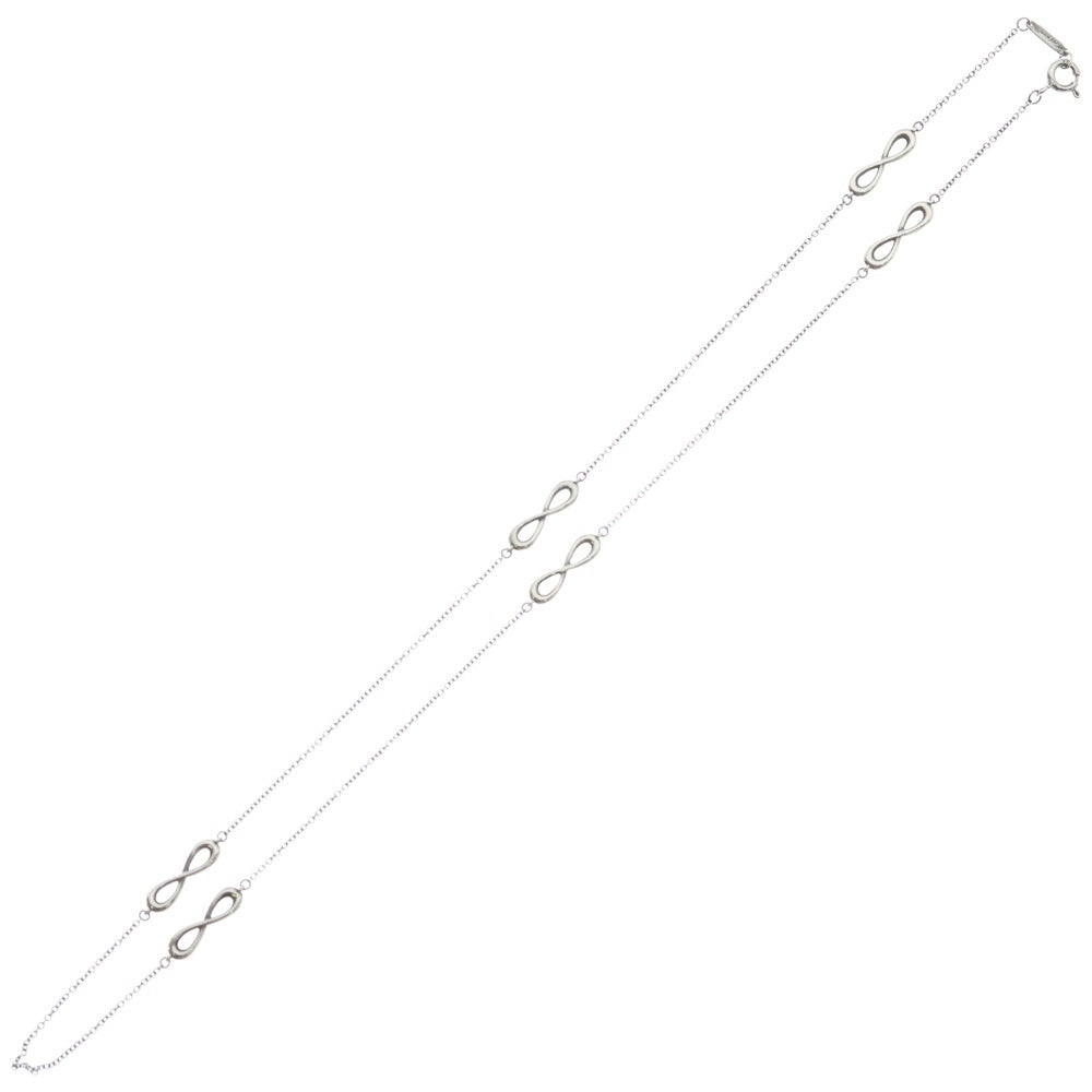 TIFFANY & Co.(ティファニー) インフィニティエンドレス ネックレス ペンダント チェーン シルバー 925 3.2g レディース