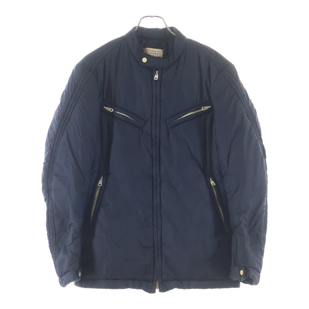 Maison Martin Margiela(メゾンマルタンマルジェラ) 03AW スタンドカラー ナイロン 中綿 ジップアップ ジャケット ネイビー