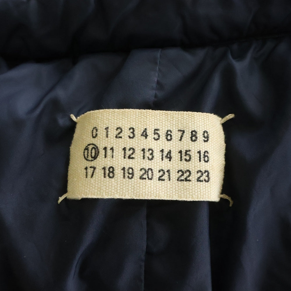 Maison Martin Margiela(メゾンマルタンマルジェラ) 03AW スタンドカラー ナイロン 中綿 ジップアップ ジャケット ネイビー