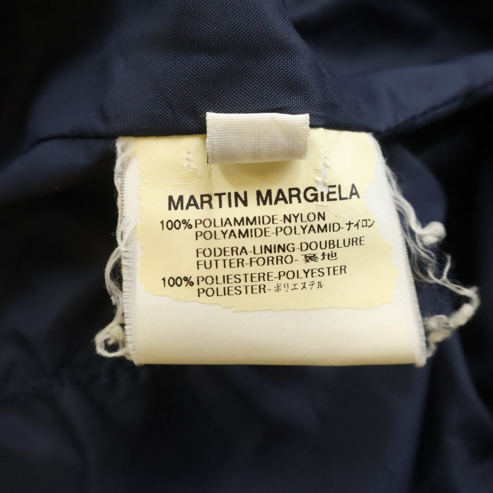 Maison Martin Margiela(メゾンマルタンマルジェラ) 03AW スタンドカラー ナイロン 中綿 ジップアップ ジャケット ネイビー