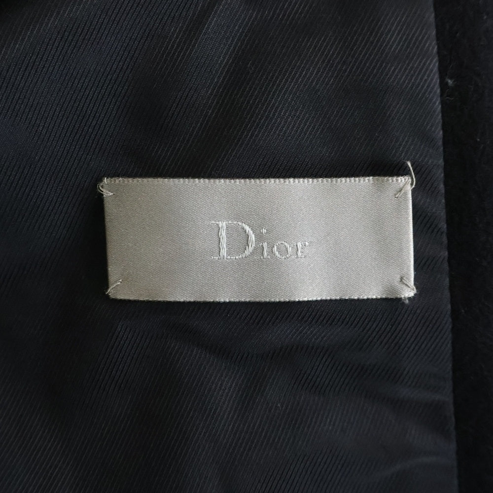 Dior HOMME(ディオールオム) 04AW メルトンウール ダブルブレスト ピーコート ジャケット ネイビー 4HH1028069