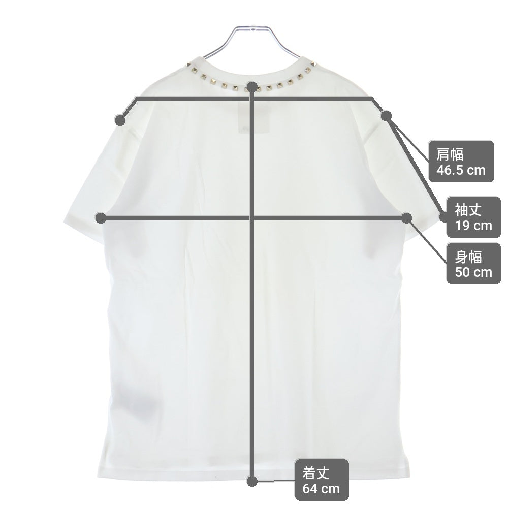 VALENTINO(ヴァレンティノ) クルーネック ロックスタッズ 半袖Tシャツカットソー 3V3MG08X959 レディース