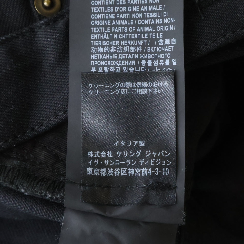 SAINT LAURENT(サンローラン) Skiny Denim Pants スキニーデニムパンツ レディース ブラック 614447 YO500