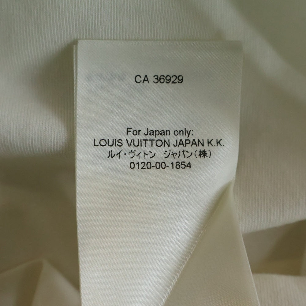 LOUIS VUITTON(ルイヴィトン) 22AW LVデボス エンボスロゴ クルーネック 半袖Tシャツ カットソー ホワイト RM222Q DT3 HNY55W レディース