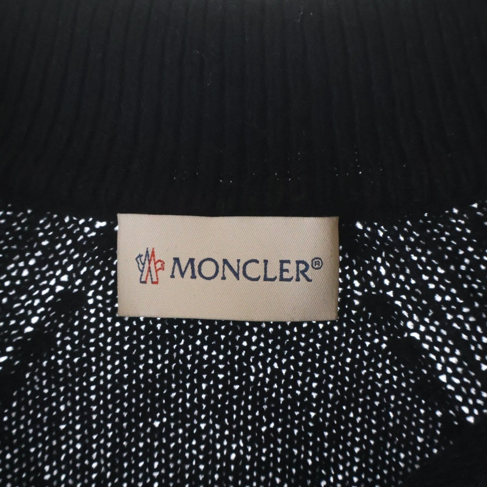 MONCLER(モンクレール) 22AW ショールカラー ニットワンピース レディース ブラック H20939L00003