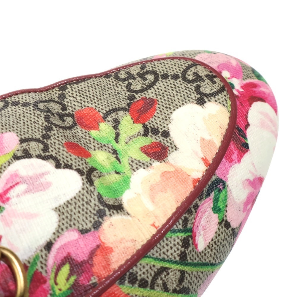 GUCCI(グッチ) GGブルーム プリンスタウン ホースビット フラットシューズ ミュール ベージュ/ピンク レディース 432772