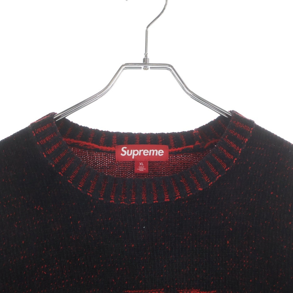 SUPREME(シュプリーム) 2024SS Contrast Arc Sweater コントラストアークセーター レッド
