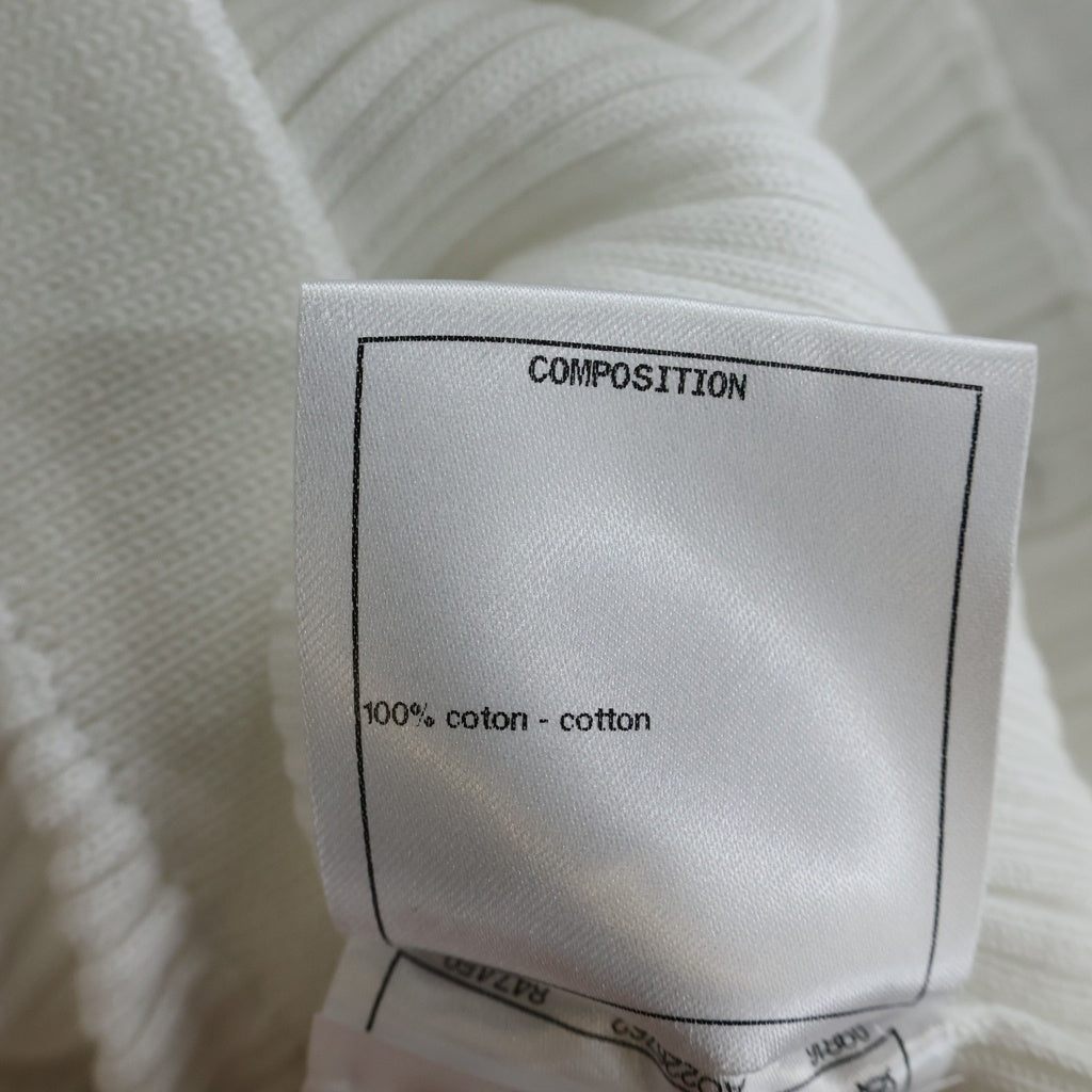 CHANEL(シャネル) CCロゴメタルボタン ココボタン ニット カーディガン ホワイト コットン P70502K10185 レディース