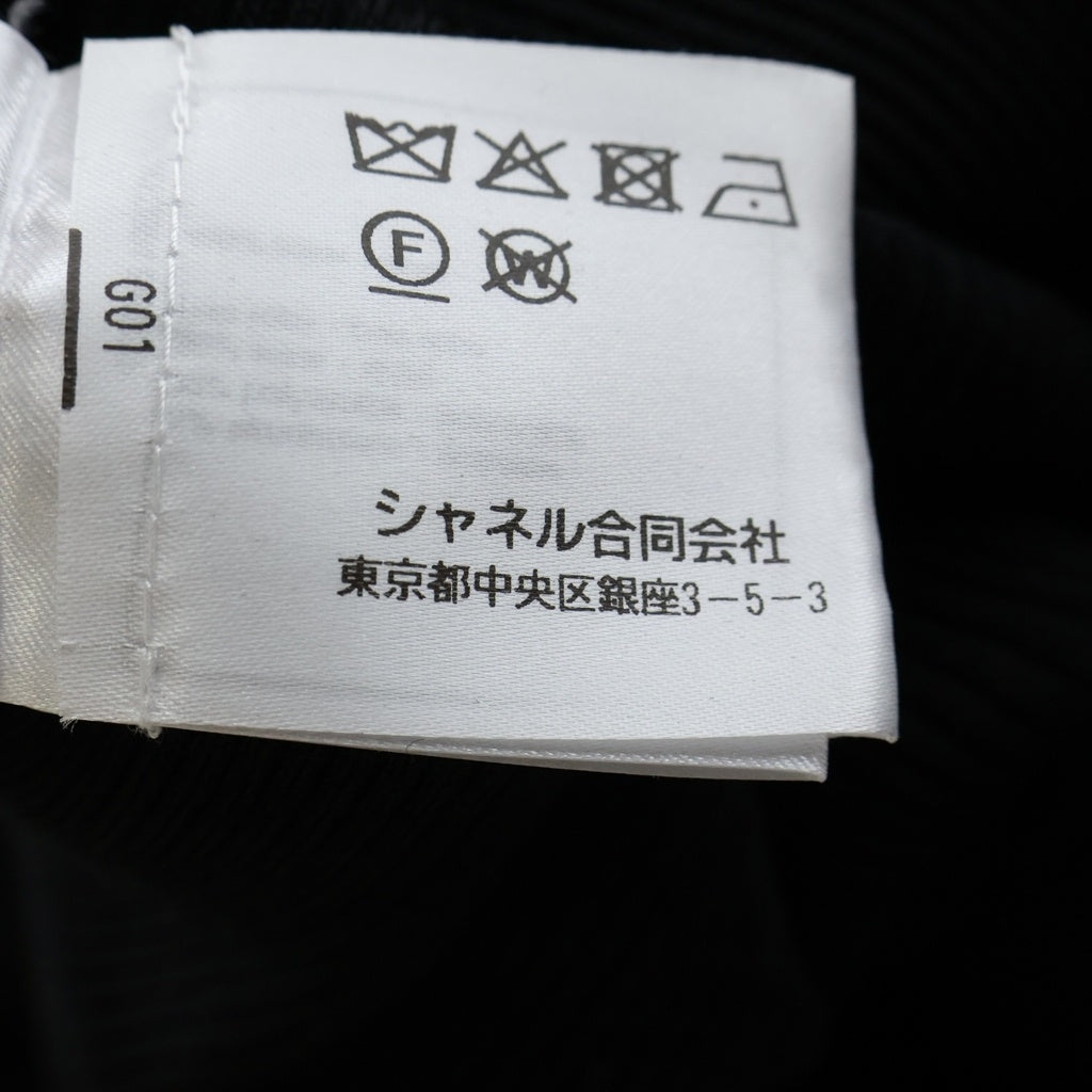 CHANEL(シャネル) ココボタン クローバー フロントビーズ ひざ丈ニットワンピース ブラック #34 P65217K60981 レディース