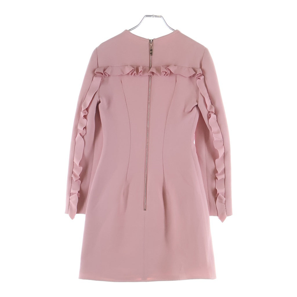 LOUIS VUITTON(ルイヴィトン) ひざ丈 フロントチェーン 長袖ワンピース ピンク RW182W #34 レディース