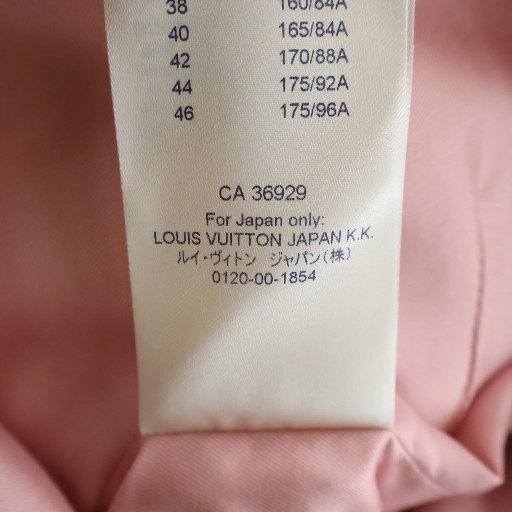 LOUIS VUITTON(ルイヴィトン) ひざ丈 フロントチェーン 長袖ワンピース ピンク RW182W #34 レディース
