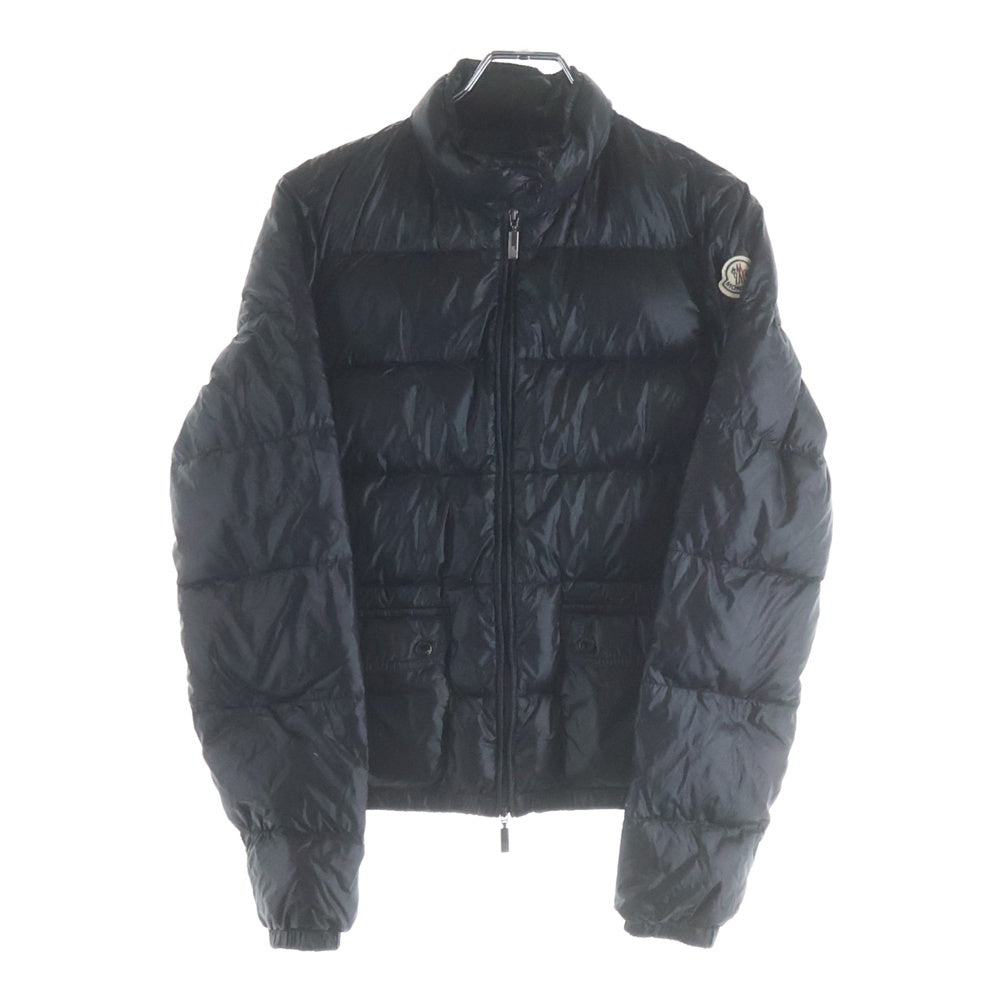 MONCLER(モンクレール) LANSING ワッペンロゴ ジップアップ ダウンジャケット ブラック 45369/50/53029 レディース