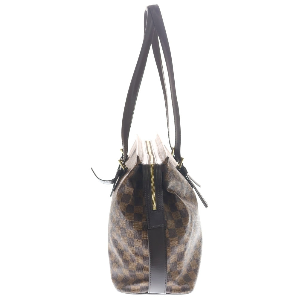 【美品】ルイヴィトン  チェルシー  ダミエ・エベヌ　トートバッグ　TH0013 LOUIS VUITTON(ルイヴィトン) ダミエ エべヌ チェルシー トートバッグ