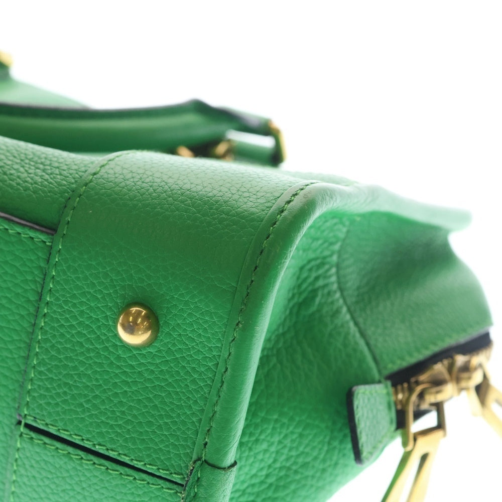 LOEWE(ロエベ) ロエベ アマソナ28 リミテッドエディション ボストンバッグ ハンドバッグ グリーン レザー ゴールド金具 レディース