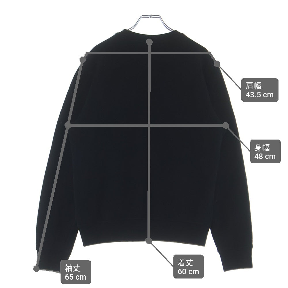 FENDI(フェンディ) バグズアイ フロントデザイン クルーネックスウェット ブラック