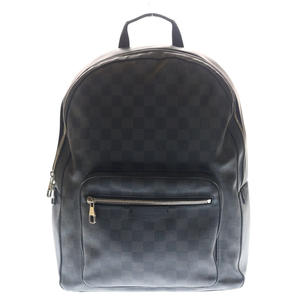 LOUIS VUITTON(ルイヴィトン) ダミエグラフィット ジョッシュ リュックサック バックパック ブラック レザー×PVC N41473 シルバー金具