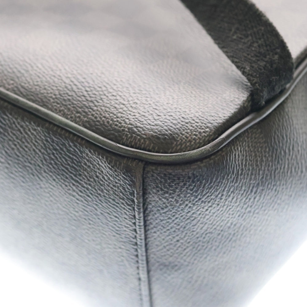 LOUIS VUITTON(ルイヴィトン) ダミエグラフィット ジョッシュ リュックサック バックパック ブラック レザー×PVC N41473 シルバー金具